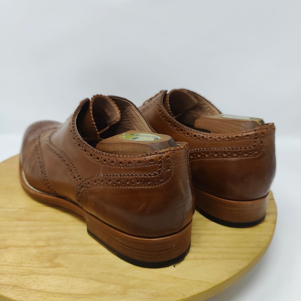 Paul Smith Wing Tip Shoes- Mens- Size 44- Brown- [S008]- Oxford Dress Shoes - Picture 6 of 10